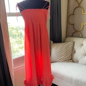 J. Crew Vibrant Pink Maxi Dress